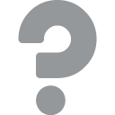 white question mark ornament emoji details, uses