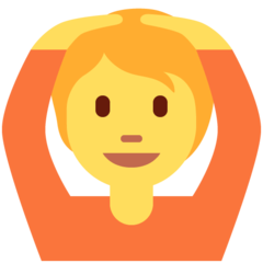 Face With Ok Gesture emoji default skin tone