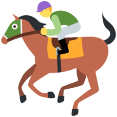 Horse Racing emoji default skin tone