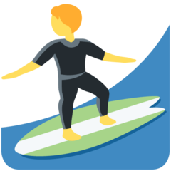 Surfer emoji default skin tone