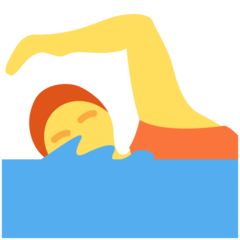 Swimmer emoji default skin tone